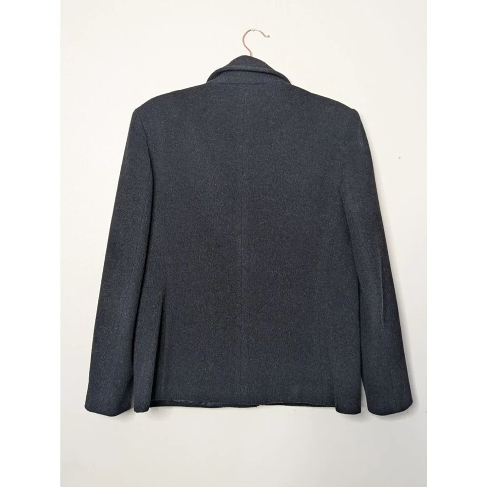 CHARLES GRAY London Blazer Women's L Charcoal Coat 70% Wool 20% Cashmere - Picture 3 of 5